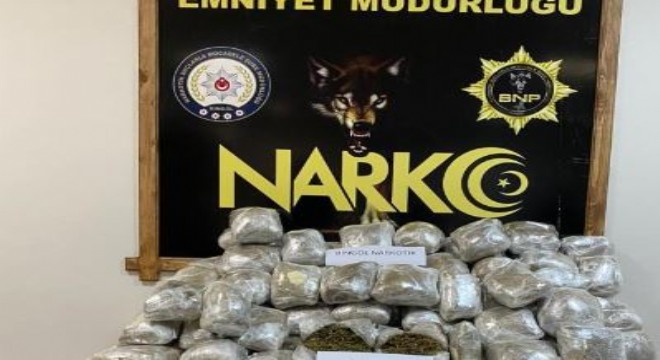 64 kilo uyuşturucu ele geçirildi: 1 tutuklama