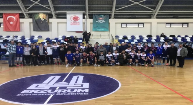 Basketbolda Erzurum Anadolu Lisesi farkı