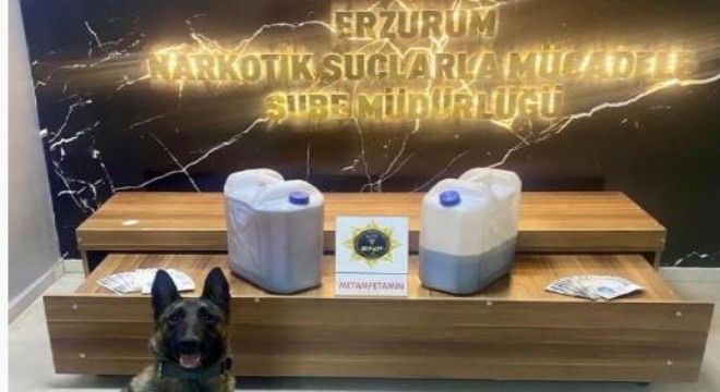 Erzurum’da 30 kilo metamfetamin ele geçirildi