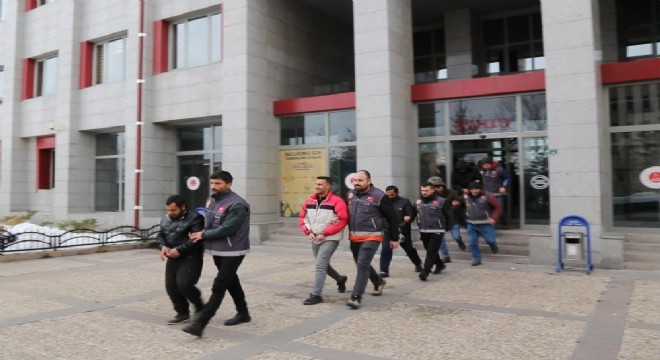 Erzurum'da, aranan 9 zanlı yakalandı