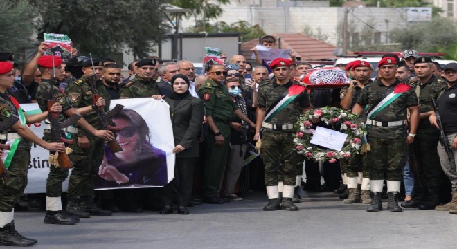 Ezgi için Batı Şeria da cenaze töreni