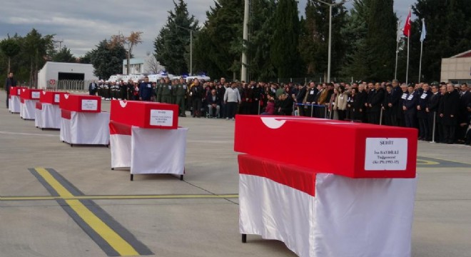 Şehitler gözyaşları ve dualarla uğurlandı