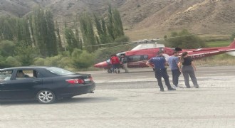 Ambulans helikopter imdada yetişti