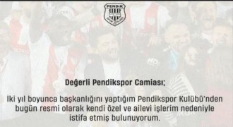 Pendikspor'da Başkan Türkoğlu istifa etti