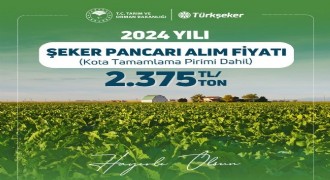 Şeker pancarı alım fiyatı açıklandı