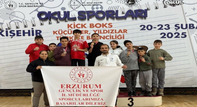 Erzurum’un kicks boks başarısı